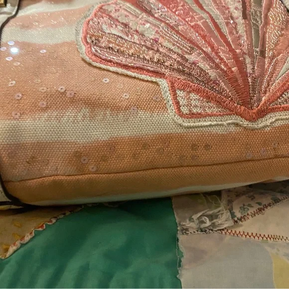 Coach Elegant Shell-Embroidered Tote Bag - Picture 2 of 11
